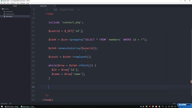 PHP Security Tips In Arabic #04 - Prevent SQL Injection смотреть онлайн