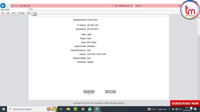 TP-Link CPE220 Access Point Configure || TP-Link CPE220 Setup смотреть онлайн