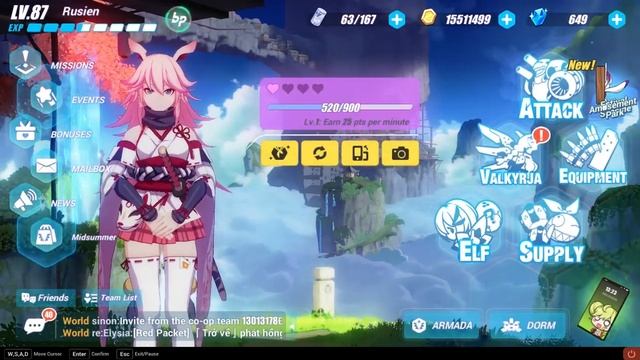 How to change and touch the front character in Honkai Impact 3 смотреть онлайн