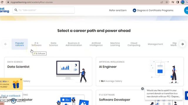 Skills for a Specific Career Path and Free Certifications | Great Learning | Free | Upgrade Skill смотреть онлайн