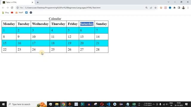 HTML Tutorial #39 - Table Styling in HTML using CSS смотреть онлайн