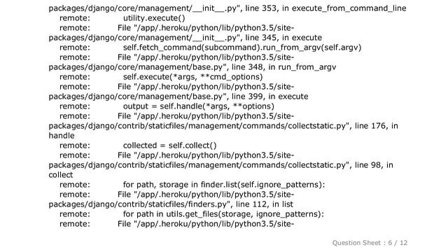 Django : Trying to push my app to heroku gives me this error FileNotFoundError: [Errno 2] No such f смотреть онлайн
