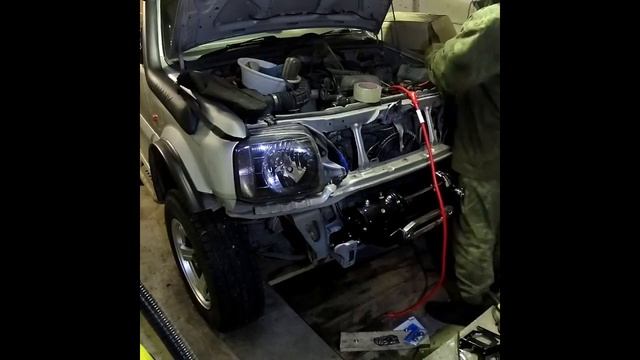 #suzuki #jimny #лебедка Установка лебедки в штатный бампер Jimny без сварки смотреть онлайн