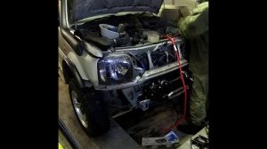 #suzuki #jimny #лебедка Установка лебедки в штатный бампер Jimny без сварки