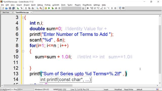 C Programming Interview - How to Find Sum of Harmonic Series in C смотреть онлайн