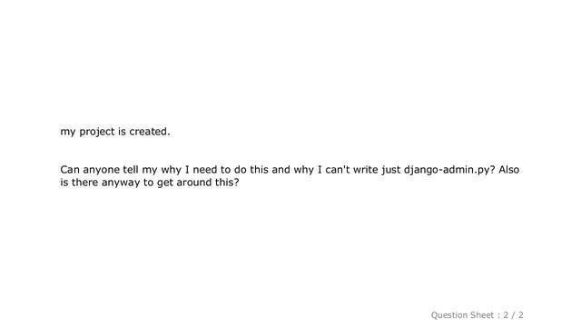 Django : python: can't open file 'django-admin.py': [Errno 2] No such file or directory смотреть онлайн