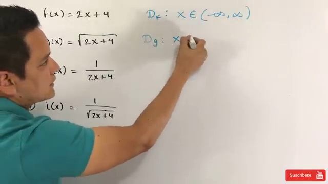 DETERMINAR EL DOMINIO DE UNA FUNCIÓN. Video #146 смотреть онлайн