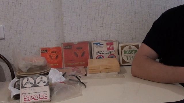 Показываю свою коллекцию аудио бобин смотреть онлайн