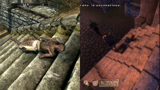 Oblivion 🆚 Skyrim - Physics смотреть онлайн