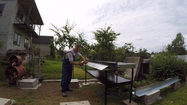 Листогиб своими руками,минимум вложений и времени. Пример загибания листа 2.50 метра в видео. смотреть онлайн