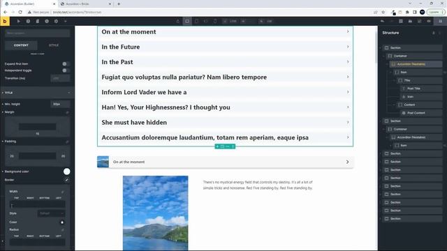 Bricks Builder Tutorial nested accordion - dynamic content and custom layouts and styling смотреть онлайн