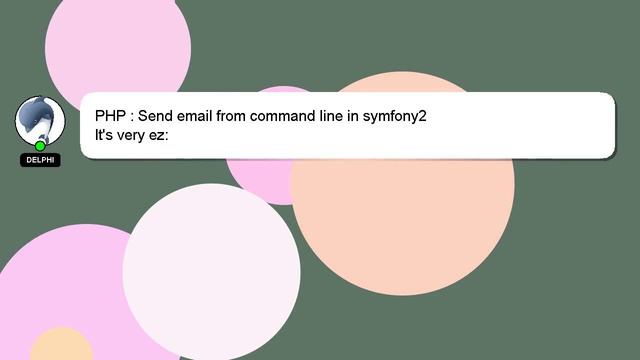 PHP : Send email from command line in symfony2 смотреть онлайн