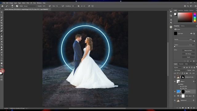 Photoshop tutorial - Make a Neon Glow Circle in Photoshop смотреть онлайн
