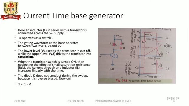 EJ3I AEL22329 CH 4PART 3 Bootstrap circuit Current Time base generator1 смотреть онлайн
