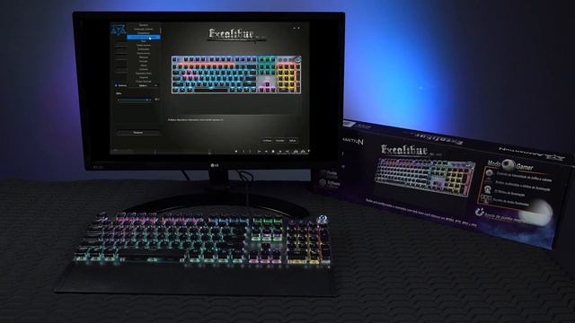REVIEW COMPLETO, TUTORIAL - TECLADO MECÂNICO ADAMANTIUN EXCALIBUR AK-4000 Excelente custo benefício смотреть онлайн