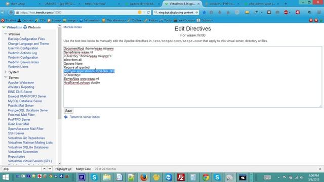 php not executing in virtual host under webmin (Linux Centos7) смотреть онлайн