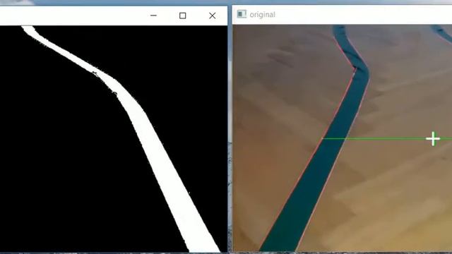 Detectins lines - raspberry - openCV смотреть онлайн