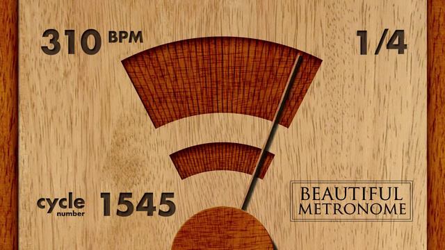 310 BPM 1/4 Wood Metronome HD смотреть онлайн
