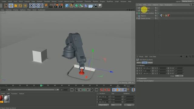 Cinema 4D: Moving an object to a new location Using Constraint Setup смотреть онлайн