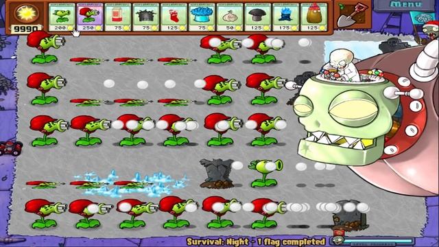Plants vs Zombies Epic Hack - Gatling Pea vs Dr. Zomboss PvZ смотреть онлайн