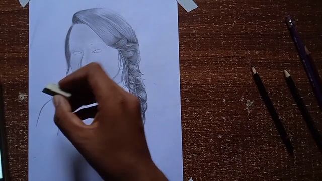 how to shade your sketch face by Jari Arts | SHARADHA KAPOOR смотреть онлайн