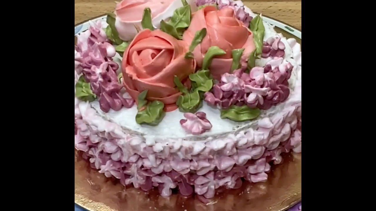 Тортик для настроения! Розы с сиренью смотреть онлайн
