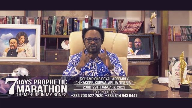 JOIN GOD'S ORACLE PAPA JOSHUA IGINLA FOR A 7DAYS PROPHETIC MARATHON смотреть онлайн
