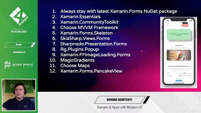 4Developers 2021: Xamarin & Apps with Modern UI - Bohdan Benetskyi смотреть онлайн