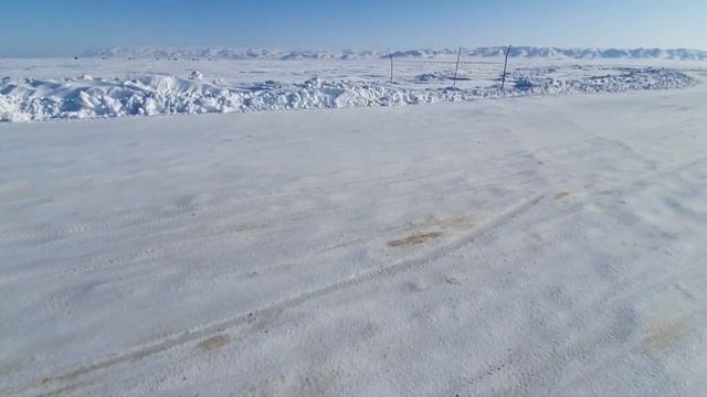 Бухтарминское водохранилище ВКО в Ледяном панцире Курчумская переправа смотреть онлайн
