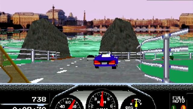 Race Drivin' - SEGA Saturn (Gameplay) смотреть онлайн