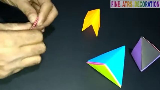 Узнайте, как сделать бумажную оригами пирамиду или тетраэдр смотреть онлайн