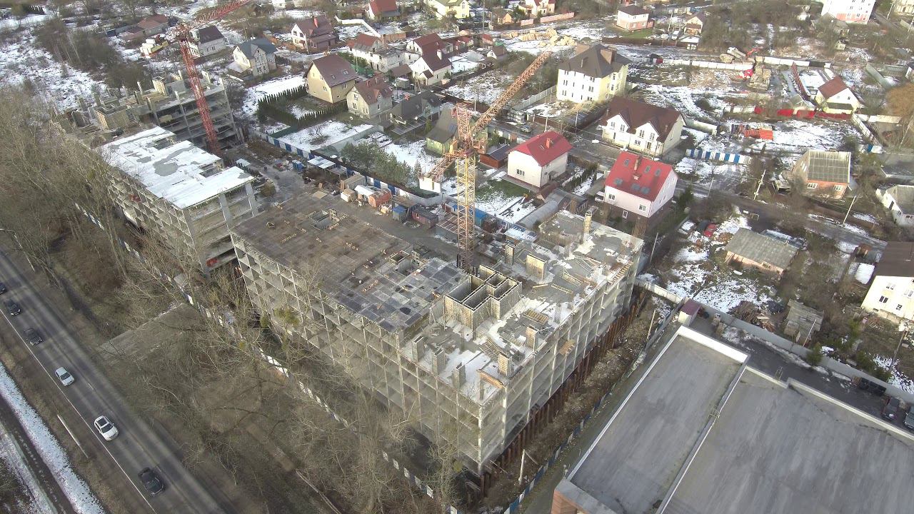 Строительство комплекса на Советском проспекте 236 в Калининграде, рядом с магазином "Спар" смотреть онлайн