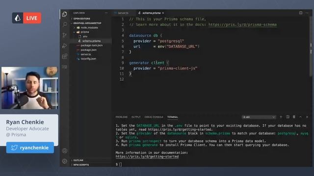GraphQL Meetup #19 - Ryan Chenkie - Build a Code-First, Type-Safe GraphQL API with Nexus & Prisma смотреть онлайн