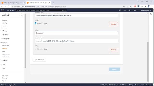 Getting Started with Amazon AWS IoT Core using ESP32 || Creating Thing, Policy & Certificates смотреть онлайн