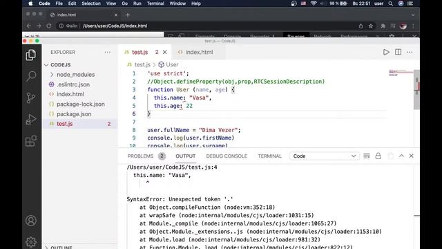 4. Дескрипторы, геттеры и сеттеры свойств. JavaScript смотреть онлайн