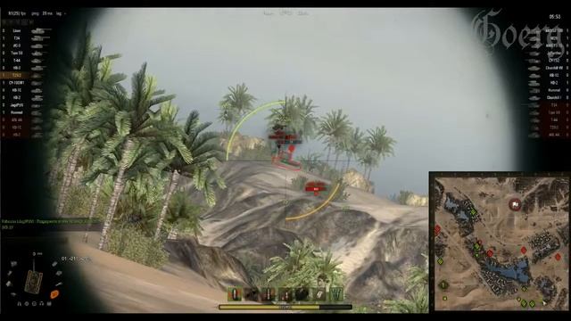 World of Tanks T25/2 Мастер. 0.8.1 Песчаная река, Штурм смотреть онлайн