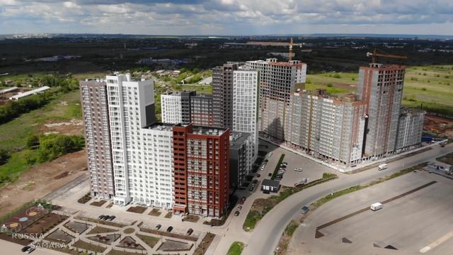 Макрорайон «АМГРАД» / май 2022 г./ Куйбышевский район / строительство / город Самара / Russia смотреть онлайн