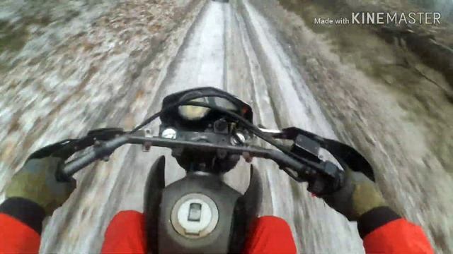 Зимняя покатушка на GEON 250 (дрифт) смотреть онлайн