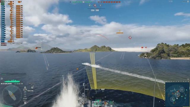 Тест RX 550 2Gb (Gigabyte) в World of Warships смотреть онлайн