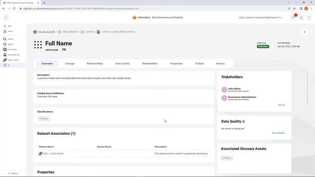 Informatica Cloud Data Governance and Catalog Demo for Oracle Cloud смотреть онлайн
