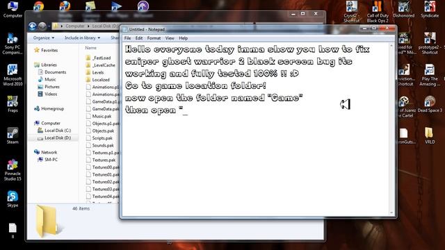 Sniper Ghost Warrior 2 - Black screen FIX смотреть онлайн