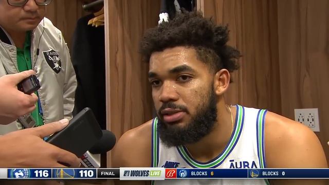 Karl-Anthony Towns after win over Golden State смотреть онлайн