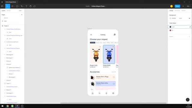 Figma Tutorial (Full Ver.) Online Scooters Store UI Design in Figma + Free figma template смотреть онлайн