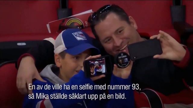 NHL New York Rangers Mika Zibanejad makes a kid cry of joy смотреть онлайн