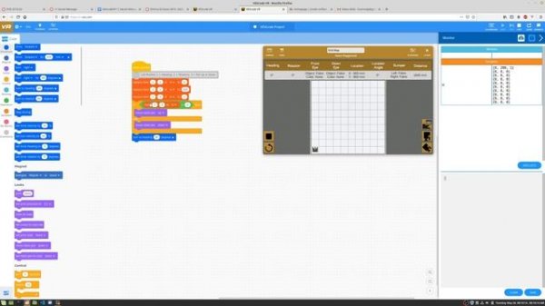VEXcode Vr : 8 :  Using Loops with 2D Lists