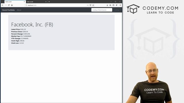 Node.js Stock Market Lookup App смотреть онлайн