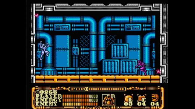 Dendy (Famicom,Nintendo,Nes) 8-bit Power Blade 2часть Битва с Боссами.avi