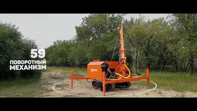 Сваеверт купить | Установка для завинчивания винтовых свай SV 60 | МИРавтотехники смотреть онлайн