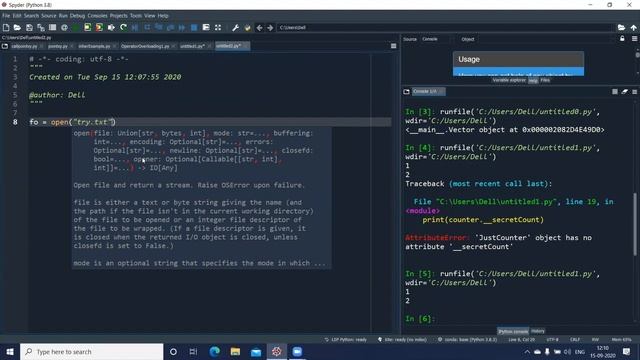 Python Session 15-9-20 смотреть онлайн