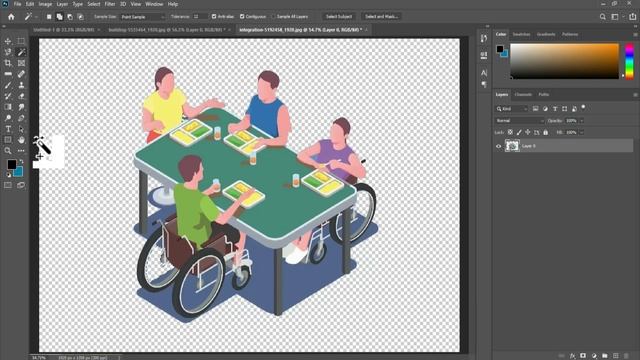 Quick Selection and Magic Wand Tool - Photoshop For Beginners - Class 12 in اردو / हिंदी смотреть онлайн